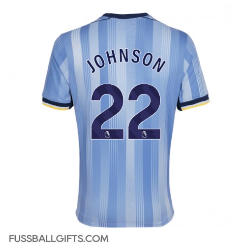 Tottenham Hotspur Brennan Johnson #22 Fußballbekleidung Auswärtstrikot 2024-25 Kurzarm